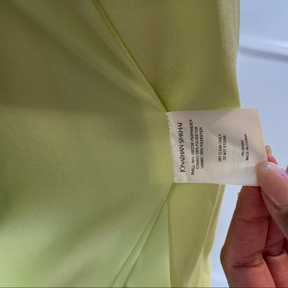 JONATHAN SIMKHAI Victoria Blazer Crepe Dress Pear - Picture 11 of 16